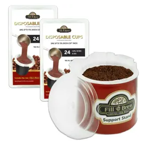Fill N Brew 637118565956 Individual Disposable Coffee Pod Cups Use With Keurig K-cup Makers 4