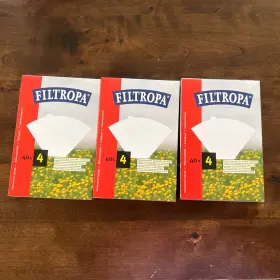 Filtropa 710687417047 Lot Of 3 #4 Cone Coffee Filters Environmentally Friendly Box 40