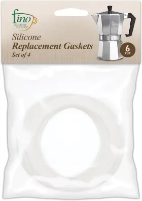 22076 Fino Replacement Gasket For 6-cup Stovetop Espresso Coffee Maker Silicone Set