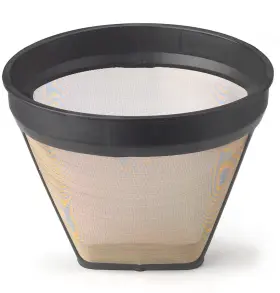 6-cups Fino 781723002228 Gold Mesh Permanent Coffee Filter Number 2-size Brews 2 To