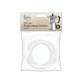 Fino 781723220769 Replacement Gasket For 6cup Stovetop Espresso Coffee Maker Silicone Set Of 4