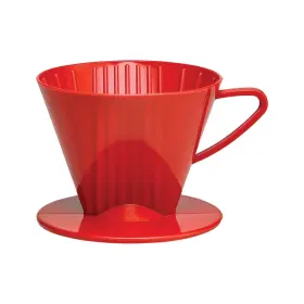 6-cups Fino 781723266200 Pour-over Coffee Brewing Filter Cone Number 2-size Red Brews 2 To