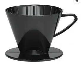 2-serv Fino 793842054743 Pour-over Coffee Brewing Filter Cone Number 1-size Black Brews 1 To