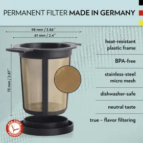 Finum 290415000606 Reusable Stainless Steel Coffee And Tea Infusing Mesh Brewing Basket Medium #3