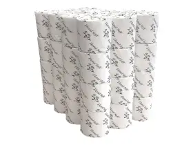 B448 Floral Soft 2-ply Standard Toilet Paper White 48 Rolls