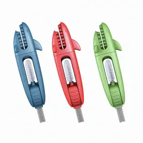 Fg241028 Foogwee 3 In 1 Cup Lid Cleaning Brush - Tiny Multifunctional