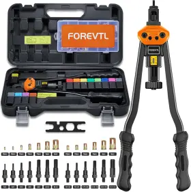 Ft619 Forevtl Rivet Nut Tool Kit - 16 Inch Rivnut With 13 Metric And Sae Mandrels