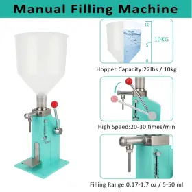 Garveehome 967546872871 5-50ml Manual Paste Liquid Filling Machine Adjust #3