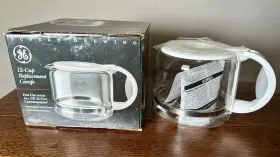 106841 Ge 12-cup Replacement Coffee Carafe White Handle Model For Coffeemaker