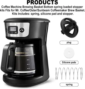 Geain 445033918923 Coffee Machine Brewing Basket Bottom Spring Loaded Stopper Kits Fits For Mr. Cof #3
