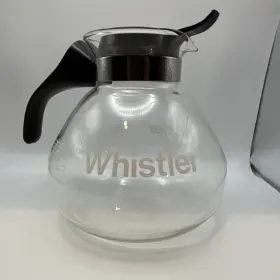 2021-0292 Gemco Inch The Whistler Glass Kettle 8 Cup Mid-century Coffee/tea Pot