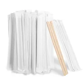 Gionfe 194852286399 210pcs Wooden Coffee Stirrers Individually Wrapped 14 0.6 Wood