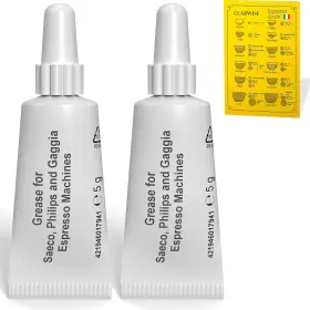 Gladwise 744759936516 Espresso Machine Grease 2 Pack - Coffee Oil 5g Tube For All Saeco Phillips And