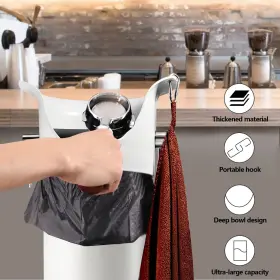 Gliery 643519350968 Knock Box For Espresso Grounds Commercial Floor Standing Barista Style Absor #2