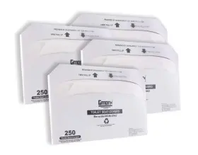 32052 Gmark Paper Toilet Seat Covers Thick Strength 100% Virgin Disposable