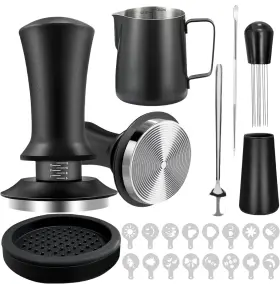 Gmnuiy 768917861861 22 Pcs Espresso Accessories Kit 58mm Coffee Tamper Set Barista