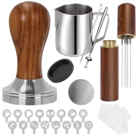 Gmnuiy 768917861885 58.5mm Espresso Accessories Kit 24pcs Coffee Tamper Set Barista Kit
