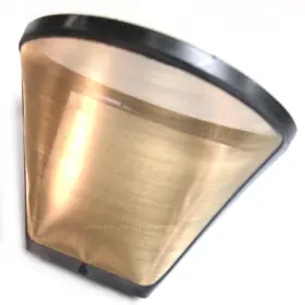Gold Tone 152555159399 #2 Permanent Cone Coffee Filter Brown