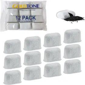 Goldtone 445017333377 12 Pack Charcoal Water Filters For Cuisinart Coffee Maker And Machines