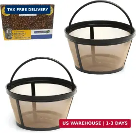 Goldtone 788643920861 Brand Reusable 8-12 Cup Basket Coffee Filter Fits Mr. Makers And
