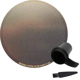 Goldtone 852675996849 Stainless Steel Reusable Disk Coffee Filter For Aero Press