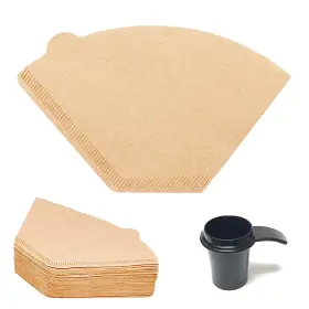 B0b786fjsh Goldtone #2 Cone Paper Coffee Filters 200 Count Unbleached