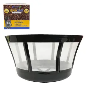 Tek-nylon01 Goldtone Brand Reusable 8-12 Cup Basket Filter Coffee Nylon M