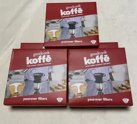 Goodcook 076753067522 3 Koffe #2 Pour Over Coffee Maker Filters 100 Ct Ea New Boxes