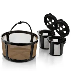 Goodcups 789232287143 2 Reusable K Cups And Basket Coffee Filter For Keurig K-duo Hot Iced Single
