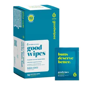 Goodwipes 850063534024 Flushable Wipes Soothing Botanicals And Aloe Soft Individually Wrapped Butt