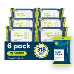 Goodwipes 850063534277 Flushable Butt Wipes - Vitamin E And Aloe Sewer Septic Safe Ext