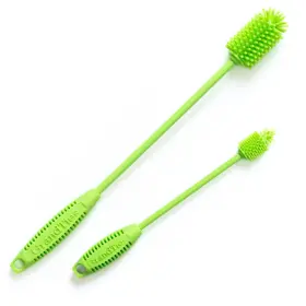 Grandties 840113503643 Silicone Cleaning Brush Set Extra Long For Narrow Neck Water Bottle