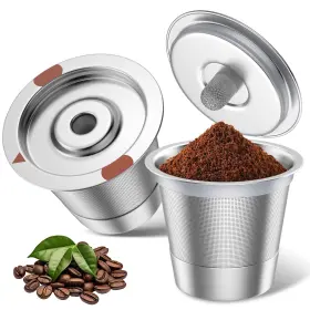 Greatchi 722929837696 Reusable K Cups Stainless Steel For Keurig Coffee Pods