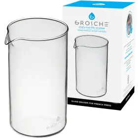 Grosche Gr-243 Borosilicate 3.3 Glass Universal Replacement Beaker For French Coffee And Tea