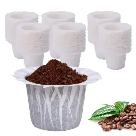 Haetyly 732249680797 600 Count Coffee Paper Filters Compatible With Keurig Single Serve 1.0 And 2