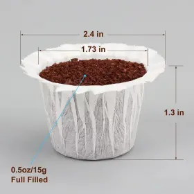 Haetyly 796345957580 Disposable Coffee Filters 200 Counts Filter Paper For Keurig Brewers #2