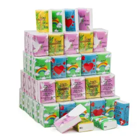 Haifotrva Hd02251 200pcs Bible Tissues Travel Size Bulk 3 Ply Mini Pocket Packs