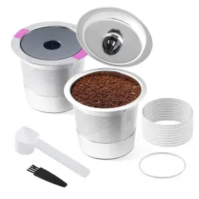 Ua2219 Hailasre Reusable K Cups Coffee Filters - 2 Pack Stainless Steel Pods For Keurig 1.0