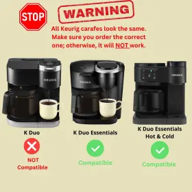 Hakano 445031816887 Replacement 12-cup Coffee Pot Carafe For Keurig K-duo Essentials And Essen #2