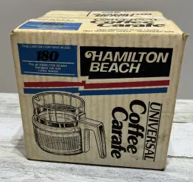 3-903-180-00-0-1 Hamilton Beach Vintage Universal Coffee Carafe 180 In Box Sealed