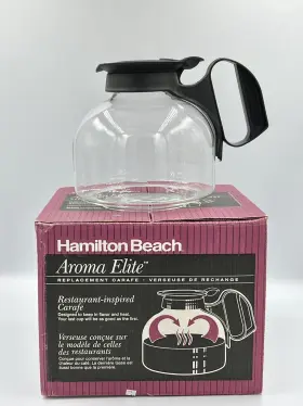 88075 Hamilton Beach Aroma Elite 12 Cup Coffee Pot Carafe Decanter 6 Inch Black New