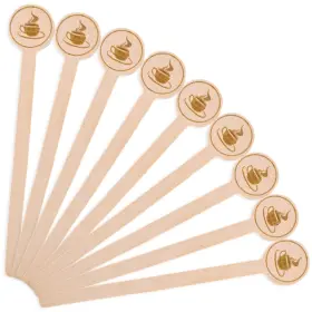 Hh2300 Hansgo 100pcs Coffee Stirrers 5.9 Inch Stir Sticks With Medium Brown