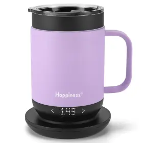 B0fqb5b4k5 Happiness Smart Heated Coffee Mug16oz Rechargeable Electric Self Heating