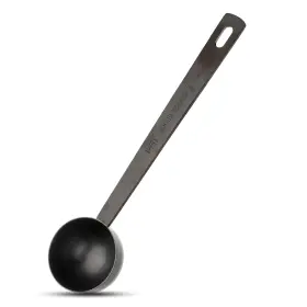 Tbe6abbu Hariendny 581477 2 4.7in Black Long Handle Metal Measure Spoon Coffee Scoop 1 1tbsp/15ml