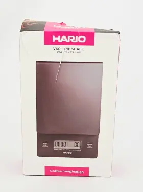 Hario 977642021907 V60 Drip Coffee Scale Timer Pour Over Black Ugly Box