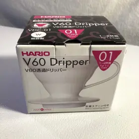 Vdc-01 Hario New V60 Ceramic Coffee Dripper Size 01 White Pour Over Brewing