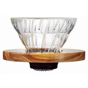 Hario Vdg-01-ov V60 Glass Coffee Dripper Size 01 Olive Wood
