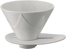 Vdmu-02-cw Hario V60 Inch Mugen Ceramic Coffee Dripper Size 02 White
