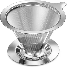 Hautllaif 445047270215 Pour Over Coffee Dripper Slow Drip Paperless Filter Ma