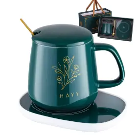 Hayy 783495597681 Coffee Mug Warmer With Ceramic Cup Usb Cable And Set For Desk Wi